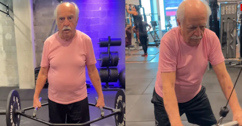 Aos 91 anos, Ary Fontoura mostra treino na academia: “Domingou”