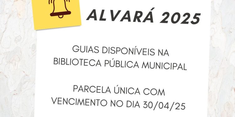 Município de São João da Urtiga: Alvará 2025 – prazo de vencimento e retirada de guias