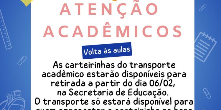 Piratuba passa a fornecer transporte acadêmico à partir da próxima semana para estudantes do município