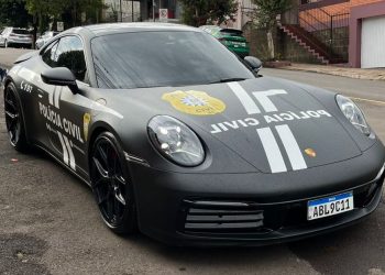 Porsche apreendido na operação “Fim de Linha” vira viatura da Polícia Civil em Passo Fundo