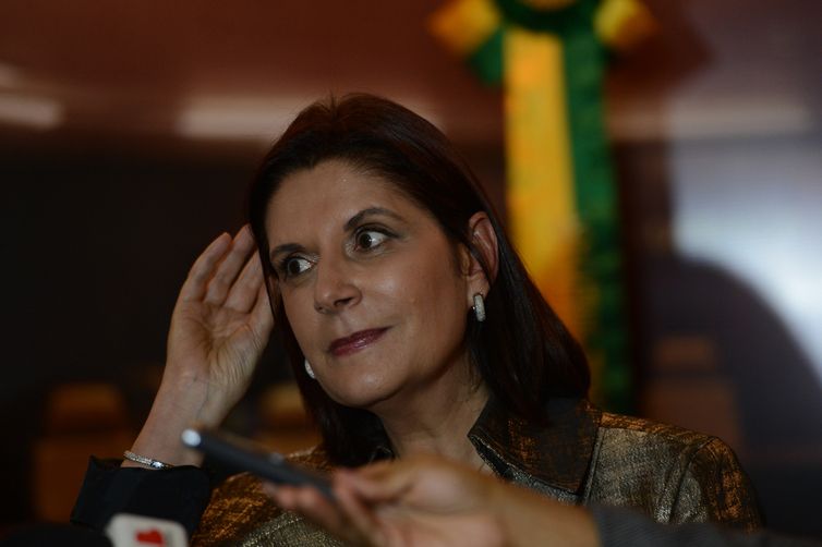 José Cruz/Agência Brasil A presidente do Superior Tribunal Militar (STM), ministra Maria Elizabeth Rocha inaugura a exposição “Vozes da Defesa” (José Cruz/Agência Brasil)