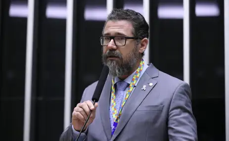 Kayo Magalhaes/Agência Câmara Brasília (DF), 11/03/2025 - Dep. Marcos Pollon (PL-MS) fala durante sessão de discussão e votação de propostas legislativas no plenário da Câmara dos Deputados. Foto: Kayo Magalhaes/Agência Câmara
