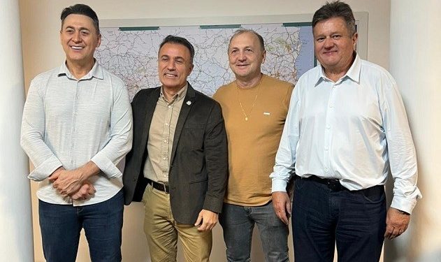 Prefeitos iniciam tratativas para viabilizar obra de asfaltamento entre Piratuba e Alto Bela Vista