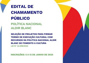 Inscrições abertas para projetos culturais com recursos da Lei Aldir Blanc em Maximiliano de Almeida
