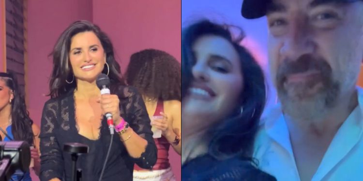 Penélope Cruz e Javier Bardem curtem show de Bad Bunny no palco, em Porto Rico
