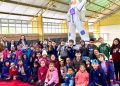 Planetário encanta alunos da rede municipal de Machadinho com imagens em 3D e conhecimento sobre o universo