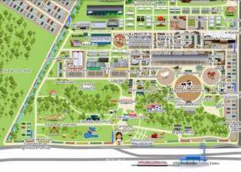 Expointer tem mapa interativo em 360° com 200 pontos para orientar visitantes no Parque Assis Brasil