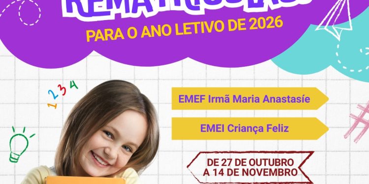 MATRÍCULAS E REMATRÍCULAS 2026: Rede Municipal de Ensino de Paim Filho abre período de inscrições