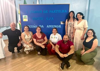 Machadinho participa do Primeiro Fórum de Partilha do Pacto EJA na região da AMUNOR, em Cacique Doble