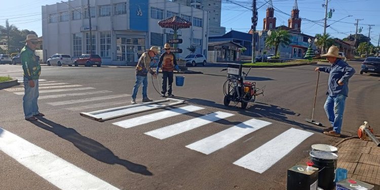 Prefeitura de Machadinho avança em melhorias com novo equipamento de pintura