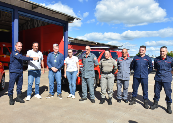 Entrega oficial de novas viaturas reforça estrutura do Corpo de Bombeiros de Getúlio Vargas