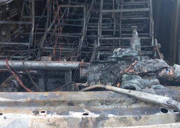Incêndio em veículo interdita a ERS-208 entre Machadinho e Maximiliano de Almeida