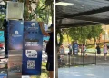 Termas de Piratuba instala estação de hidratação no calçadão