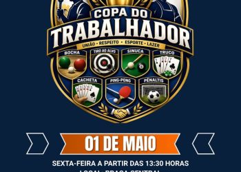 Maximiliano de Almeida promove 2ª Copa do Trabalhador com competições esportivas e integração comunitária no feriado de 1º de maio