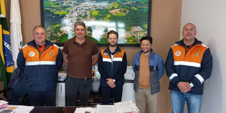 Defesa Civil realiza visita técnica em Paim Filho para orientar ações de prevenção climática