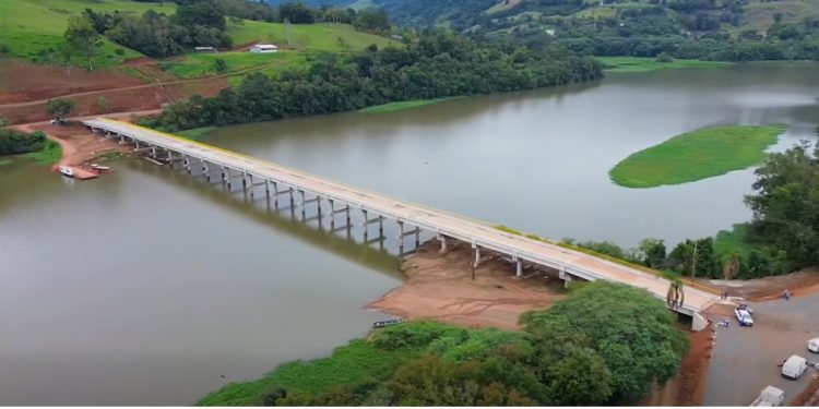 Após 40 anos de espera, nova ponte de Volta Grande em Alto Bela Vista é inaugurada e liga SC ao RS