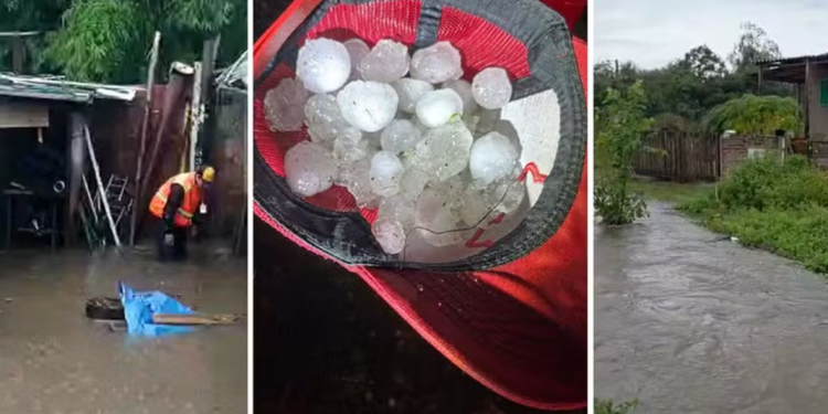 Temporal no Rio Grande do Sul deixa 500 desalojados e causa alagamentos em diversos pontos do estado