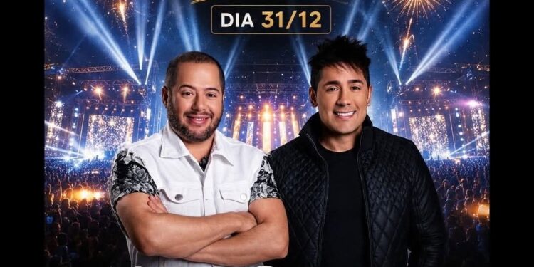 Hugo e Tiago são a atração principal do Réveillon Piratuba 2027