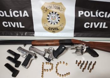 Polícia apreende armas de empregador acusado de ameaçar ex-funcionária em Erechim