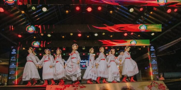 Áurea esteve presente em um dos maiores eventos culturais do país