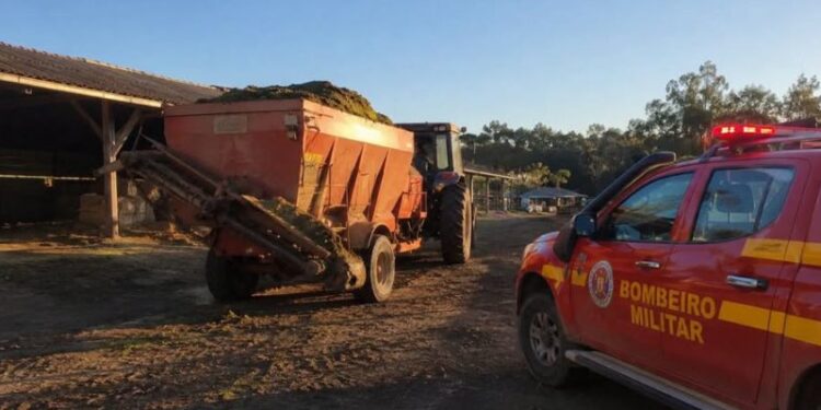 Jovem de 20 anos morre após acidente com máquina agrícola no interior de Lagoa Vermelha