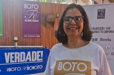 Brasília - DF - 30/07/2026 -  Campanha boto fé no voto. Foto:  Arquivo pessoal/Sônia  Mota 
