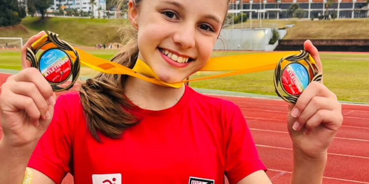 Marcelino Ramos comemora mais uma conquista de Laís Roehrs no atletismo gaúcho