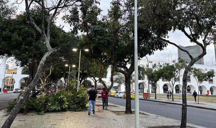 Tânia Rêgo/Agência Brasil Rio de Janeiro - 29/07/2026 - ventania causa estragos no Rio. Foto Tânia Rêgo/Agência Brasil