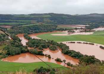 Rio Forquilha sobe e Defesa Civil alerta para riscos