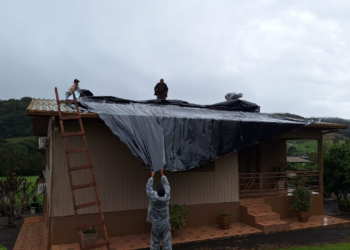 Granizo danifica casas e mobiliza equipes de emergência em São João da Urtiga, no RS