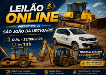 Prefeitura de São João da Urtiga realiza leilão público online de veículos, máquinas e equipamentos