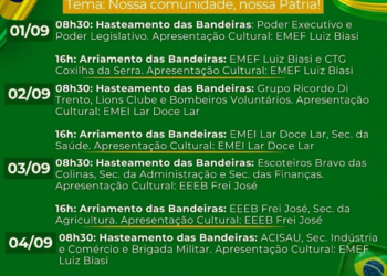 São João da Urtiga prepara programação especial para a Semana da Pátria 2026