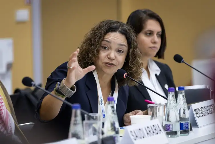 Kiara Worth/UNCCD Brasília (DF), 27/08/2026 - Andrea Meza, secretária-executiva adjunta da UNCCD, em reunião na COP17.
Foto: Kiara Worth/UNCCD