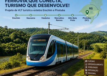 Prefeito de Marcelino Ramos articula projeto para transformar ferrovia em rota turística com VLT entre Erechim e Piratuba