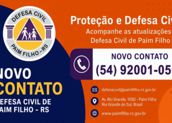 Defesa Civil de Paim Filho disponibiliza novo número exclusivo para atendimento à população