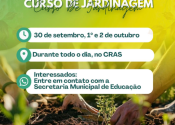 Carlos Gomes oferece curso de jardinagem em parceria com o Senar  Capacitação
