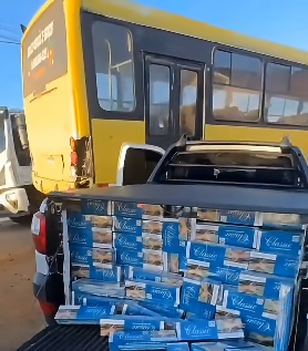 Homem natural de Maximiliano de Almeida é preso com mais de 15 mil maços de cigarros em Vacaria
