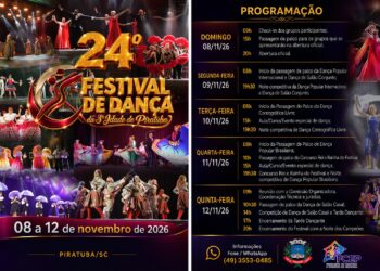 Piratuba se prepara para receber o 24º Festival de Dança Da 3ª Idade