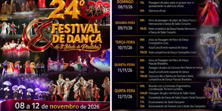 Piratuba se prepara para receber o 24º Festival de Dança Da 3ª Idade