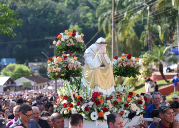 91ª Romaria de Nossa Senhora da Salette reúne mais de 30 mil pessoas em Marcelino Ramos