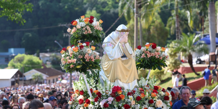 91ª Romaria de Nossa Senhora da Salette reúne mais de 30 mil pessoas em Marcelino Ramos