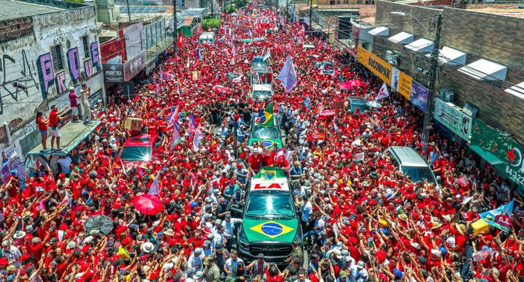 Ricardo Stuckert/Lula Oficial Natal (RN), 10/10/2026 - Presidente da República, Luiz Inácio Lula da Silva, durante ato de campanha em Natal: o evento